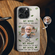 Custom Photo Memorial My Mind Still Talks To You - Personalized Clear Phone Case