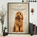 Art Design, Healing, Pet Lovers, Memorial, Photo - Oil Painting - Custom Photo Oil Painting Memorial Dog Cat Live Forever - Personalized Poster