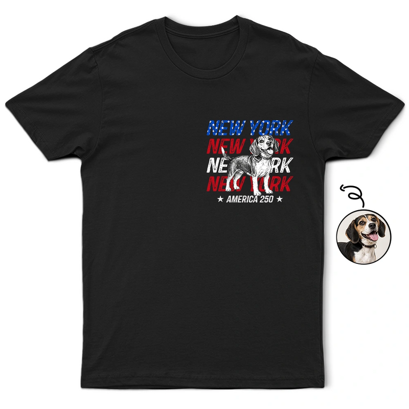 America 250th, Custom Photo, Independence Day, Art Design, Gift For Yourself, Proud, Photo - Pencil Sketch - White BG - Custom Photo Pencil Sketch Art American 250 With US States - Personalized T Shirt