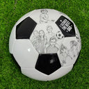 Gift For Father,Custom Photo,Dad - Children,Football (Soccer),Non-Eng,Photo - Pencil Sketch,Proud - Custom Photo Pencil Sketch I Scored The Best Dad - Personalized Soccer Ball