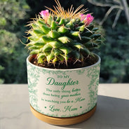 Mom - Daughters (Adult),Grandma - Grandkids,Love - Custom Photo Pencil Sketch The Only Thing Better Than Being Your Mother - Personalized Ceramic Plant Pot