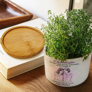 Gift For Daughter,Mom - Daughters (Adult),Mom - Daughters (Young),Love - Custom Photo Pencil Sketch To My Daughter Granddaughter - Personalized Ceramic Plant Pot