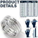 Gift For Wife,Gift For Girlfriend,Gift For Women,Gift For Yourself,Married ,Engaged,Wedding Anniversary,Anniversary,Love - Custom Couples Names With Anniversary Date - Personalized Heart Stacking Rings