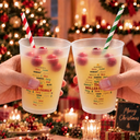 Sentimental,Christmas,Family,Custom Text - Custom Family Names Christmas - Personalized Frosted Cups