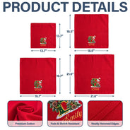 Top Market,Sentimental,Christmas,Family,Icon - Custom Name Christmas Snowman Initial Monogram Gift For Family - Personalized Reusable Napkin