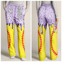 Baseball,Playful,Christmas,Gift For Kids,Custom Text - Custom Name Ice Cream Drip For Baseball Basketball Football Lovers - Personalized Kid Pajama Pants