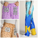 Baseball,Playful,Christmas,Gift For Kids,Custom Text - Custom Name Ice Cream Drip For Baseball Basketball Football Lovers - Personalized Kid Pajama Pants