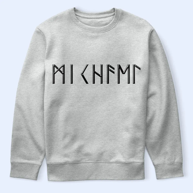 Gift For Yourself,Happy - Custom Name In Viking Runes Warrior Camping Hiking - Personalized T Shirt