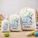 Grandpa,Grandkids,Gift For Kids,Grandma,Gift For Grandkids,Mom,Dad,Happy - Custom Name With Easter Bunny Alphabet Letters - Personalized Favor Bag