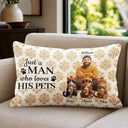 Art Design,Confident,Pet Lovers,Photo - 3D Human Pet Autumn Theme - Custom Photo 3D Autumn Concept Just A Girl Who Loves Her Dog - Personalized Pillow