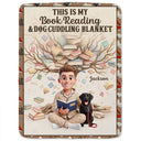 Art Design,Christmas,Cozy,Reading,Gift For Yourself,Gift For Women,Photo - 3D Reading Woman & Man - Custom Photo 3D Book Lover - Personalized Fleece Blanket, Sherpa Blanket