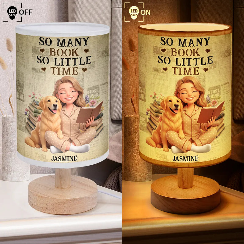 Art Design,Christmas,Cozy,Reading,Gift For Yourself,Photo - 3D Reading Woman & Man - Custom Photo 3D Book Lover Just A Girl Who Loves Books - Personalized Fabric Lamp