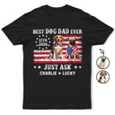 America 250th, Custom Photo, Independence Day, Art Design, Pet Lovers, Top Market, Playful, Photo - US Theme Accessories 3D Cartoon - Custom Photo 3D Cartoon With US Accessories 250th Anniversary Best Pet Dad Pet Mom Ever Just Ask - Personalized T Shirt