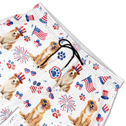 Custom Photo, Art Design, Summer, Pet Lovers, Playful, Photo - US Theme Accessories 3D Cartoon - Custom Photo 3D Cartoon With US Accessories Happy Summer Dog Cat Pet - Personalized Unisex Beach Shorts