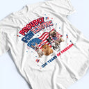 America 250th, Custom Photo, Independence Day, Art Design, Pet Lovers, Playful, Photo - US Theme Accessories 3D Cartoon - Custom Photo 3D Cartoon With US Accessories Proudly Pawtriotic 250 Years Of Freedom - Personalized T Shirt