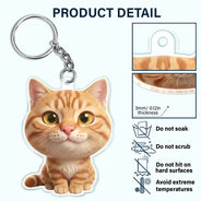 Adorable,Art Design,Pet Lovers,Photo - 3D Chibi Adorable Pet - Custom Photo 3D Chibi Pet Dog Cat Adorable - Personalized Acrylic Keychain