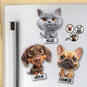 Adorable,Art Design,Pet Lovers,Photo - 3D Chibi Adorable Pet - Custom Photo 3D Chibi Pet Dog Cat With Name - Personalized Acrylic Magnet