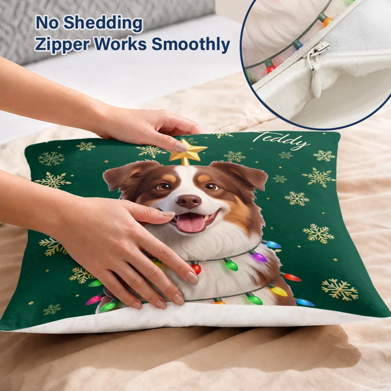 Top Market,Art Design,Christmas,Pet Lovers,Photo - Christmas Accessories 3D Cartoon Pet,Happy - Custom Photo 3D Christmas Themed Pet Cute Pet Portrait Christmas Decoration - Personalized Pillow