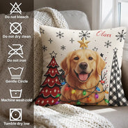 Top Market,Art Design,Christmas,Pet Lovers,Photo - Christmas Accessories 3D Cartoon Pet,Happy - Custom Photo 3D Christmas Themed Pet Cute Pet Portrait Christmas Decoration - Personalized Pillow
