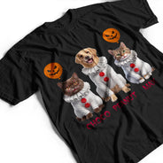 Art Design,Playful,Halloween,Pet Lovers,Photo - Halloween Theme Accessories 3D Cartoon - Custom Photo 3D Halloween Themed Pet - Personalized T Shirt