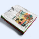 Custom Photo, Beach, Art Design, Summer, Gift For Yourself, Playful, Photo - Beach Chair 3D Effect - Custom Photo 3D Summer Concept Just A Girl Who Loves Beaches - Personalized T Shirt