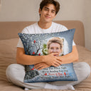 Custom Photo A Hug From Heaven - Memorial Gift For Family, Friends - Personalized Pillow