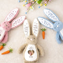 Memorial Loved One,Christmas,Custom Photo,Sympathetic,Gift For Kids,Memorial,Upload Full Photo - Custom Photo A Hug From Heaven Memorial Gift For Kids Loss Of A Loved One - Personalized Soft Toy Bunny
