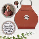 Custom Photo, Memorial, Family, Parents, Gift For Grandparents, Love - Custom Photo A Hug From Heaven Printed Gemstone Art - Personalized Leather Pocket Hug