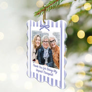 Gift For Bestie,Christmas,Custom Photo,Dynamic Photo,Happy - Custom Photo A True Friendship Is A Journey Without An End Besties Portrait - Personalized Custom Shaped Acrylic Ornament