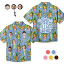 Family, Beach, Summer, Happy, Gift For Bestie, Gift For Yourself, Gift For Women, Gift For Men, Gift For Girlfriend, Gift For Boyfriend, Gift For Couples - Custom Photo Aloha The Family - Personalized Hawaiian Shirt