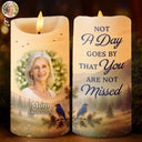 Memorial Loved One,Christmas,Custom Photo,Sympathetic,Family,Memorial,Upload Full Photo,Icon - Custom Photo Although You Cannot See Me I'm Always With You Memorial - Personalized Flameless LED Candle