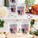 Independence Day,Family,America 250th,Photo,Proud - Custom Photo America 250th Anniversary Proud Family - Personalized Frosted Cups