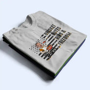 Gift For Yourself,Gift For Men,Gift For Husband,Gift For Boyfriend,Grandpa's Hobby,Gift For Father,Gift For Grandpa,Dad's Hobby,Grilling,Independence Day,Happy,Photo,Icon,Humorous - Custom Photo American Flag Brisket Butts Ribs Freedom - Personalized T Shirt