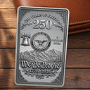 America 250th, Custom Photo, Independence Day, Family, Proud, Remove BG Photo - Custom Photo American Hero 250 Years Of Freedom - Personalized Aluminum Wallet Card