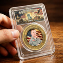Independence Day,Veteran,Top Market,Photo,Proud - Custom Photo American Hero 250 Years Of Freedom - Personalized Commemorative Keepsake Coin