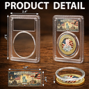 Independence Day,Veteran,Top Market,Photo,Proud - Custom Photo American Hero 250 Years Of Freedom - Personalized Commemorative Keepsake Coin