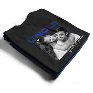 Custom Photo,Gift For Father,Dad - Children,Non-Eng,Photo,Proud - Custom Photo B&W Dad Grandpa Title - Personalized T Shirt
