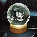 Adorable,Christmas,Custom Photo,Gift For Mother,Pregnant Mom,Upload Full Photo - Custom Photo Baby Expecting Ultrasound Photo Baby Announcement - Personalized Crystal Globe Lamp
