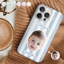 Custom Photo,Gift For Mother,Gift For Grandma,Happy - Custom Photo Baby Face This Mom Grandma Belongs To - Personalized Clear Phone Case