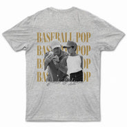Gift For Father,Gift For Grandpa,Baseball,Non-Eng,Photo,Proud - Custom Photo Baseball Dad Vintage Hit And Steal - Personalized T Shirt
