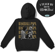 Gift For Father,Gift For Grandpa,Baseball,Non-Eng,Photo,Proud - Custom Photo Baseball Dad Vintage Hit And Steal - Personalized T Shirt