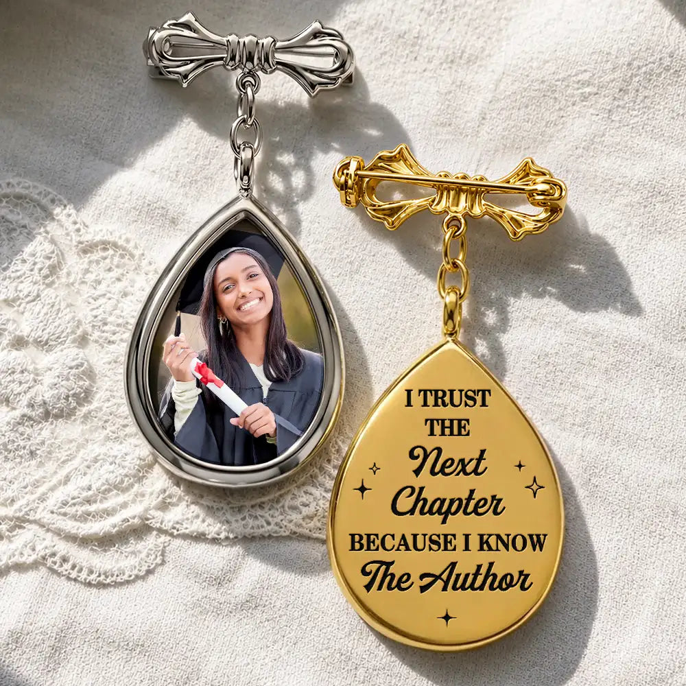Gift For Yourself,Gift For Daughter,Gift For Son,Gift For Bestie,Graduation,Photo,Proud - Custom Photo Behind You All Your Memories - Personalized Teardrop Pin