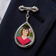 Gift For Yourself,Gift For Daughter,Gift For Son,Gift For Bestie,Graduation,Photo,Proud - Custom Photo Behind You All Your Memories - Personalized Teardrop Pin