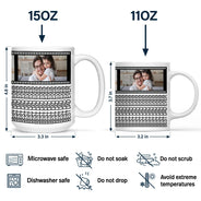 Custom Photo,Gift For Father - Custom Photo Best Dad Ever Hidden Message - Personalized Mug