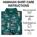 Gift For Father,Gift For Grandpa,Gift For Mother,Gift For Grandma,Independence Day,Top Market,Photo,Icon,Proud - Custom Photo Best Dad Ever USA Flag - Personalized Hawaiian Shirt