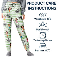 Gift For Yourself,Gift For Men,Gift For Grandpa,Gift For Father,Happy,Summer - Custom Photo Best Dad Grandpa Ever - Personalized Pajama Pants