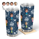 Gift For Father, Gift For Grandpa, Custom Photo, Happy - Custom Photo Best Dad Grandpa Ever - Personalized Tumbler