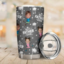 Gift For Father, Gift For Grandpa, Custom Photo, Happy - Custom Photo Best Dad Grandpa Ever - Personalized Tumbler