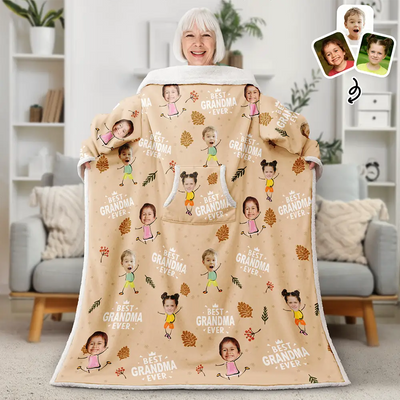 Wearable Blanket With Sleeves