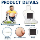 Gift For Father,Custom Photo,Golf,Humorous,Cut-Face Photo - Custom Photo Best Dad Papa By Par - Personalized Squishy Acrylic Fridge Magnet